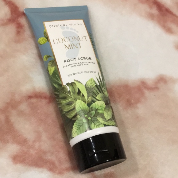 Coconut Mint Foot Scrub Clinical Works NWT 8.1oz - Picture 7 of 7